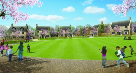The developer's image of how the proposed development will look.